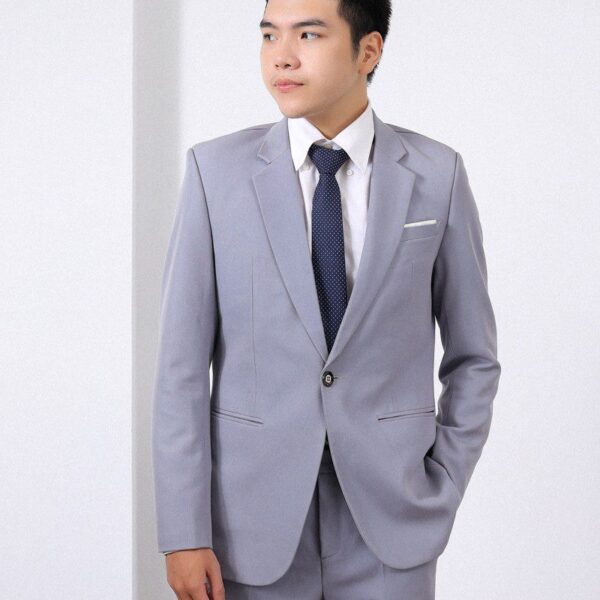 Áo Vest Nam Xám Tro