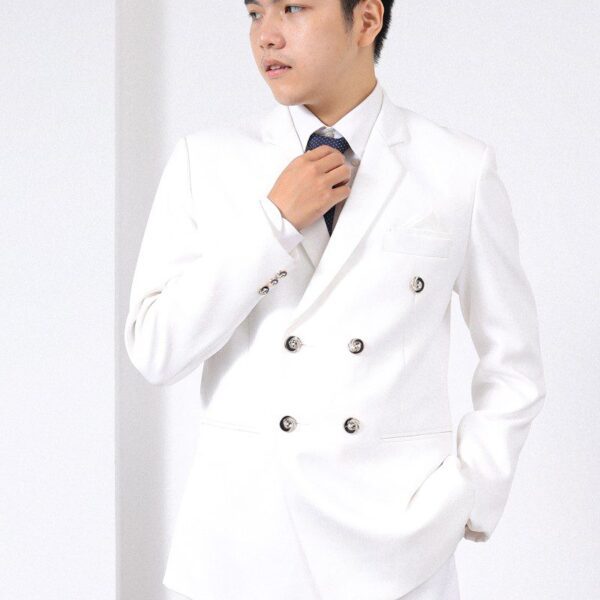 Áo vest cưới nam màu trắng