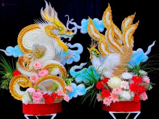 Khóa học làm mâm quả rồng phụng