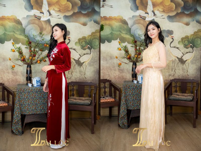 Áo dài mẹ cô dâu cao cấp