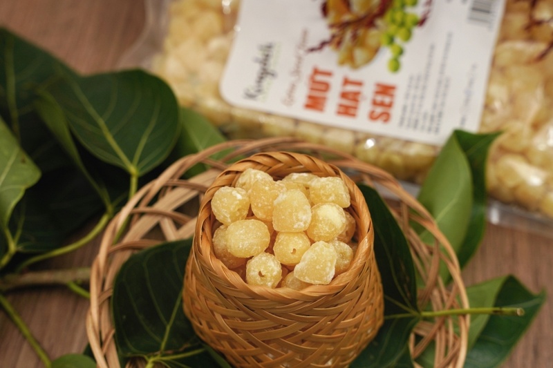 Mâm quả mứt hạt sen Mâm quả mứt hạt sen