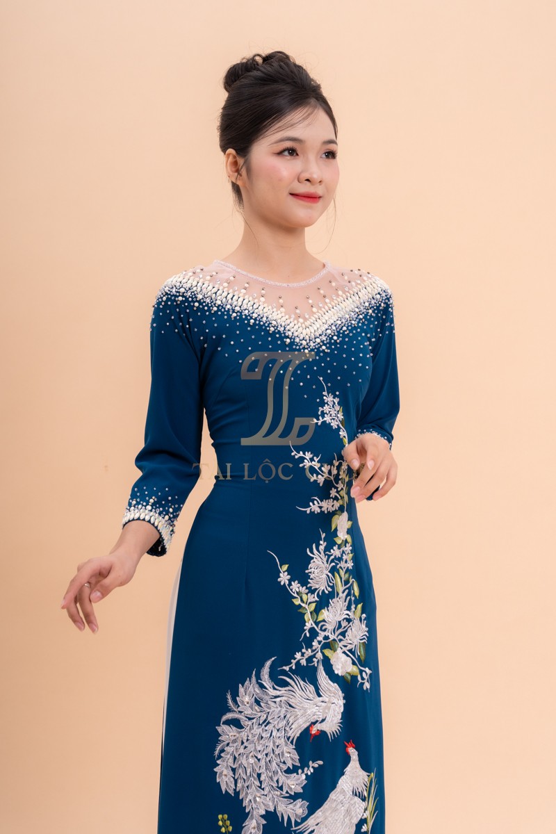 Đôi nét về áo dài bà sui xanh lụa Công Uyên Ương kết cườm cổ XL-BSX34 Đôi nét về áo dài bà sui xanh lụa Công Uyên Ương kết cườm cổ XL-BSX34