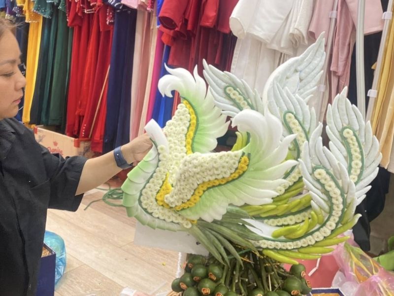 Chương trình học làm mâm quả rồng phụng chi tiết